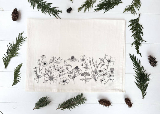 Tea Towel / Meadow Bloom/ Spring / Kitchen Towel