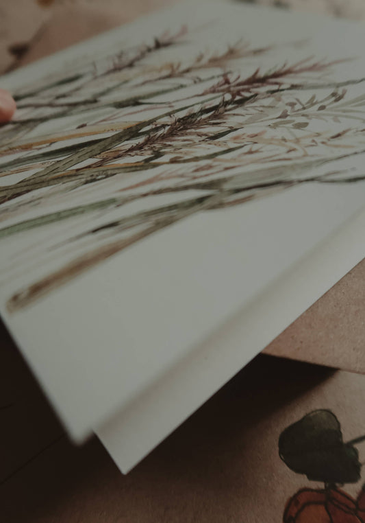 Meadow Plants Greeting Card