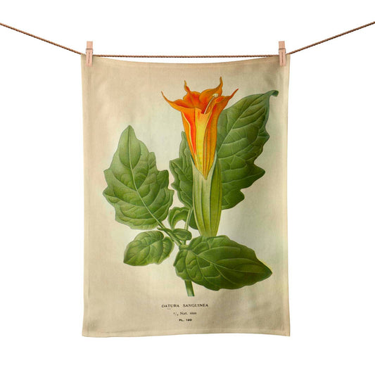 Angel Trumpet Tea Towel