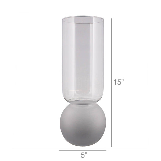 Bulb Vase Tall - Clear