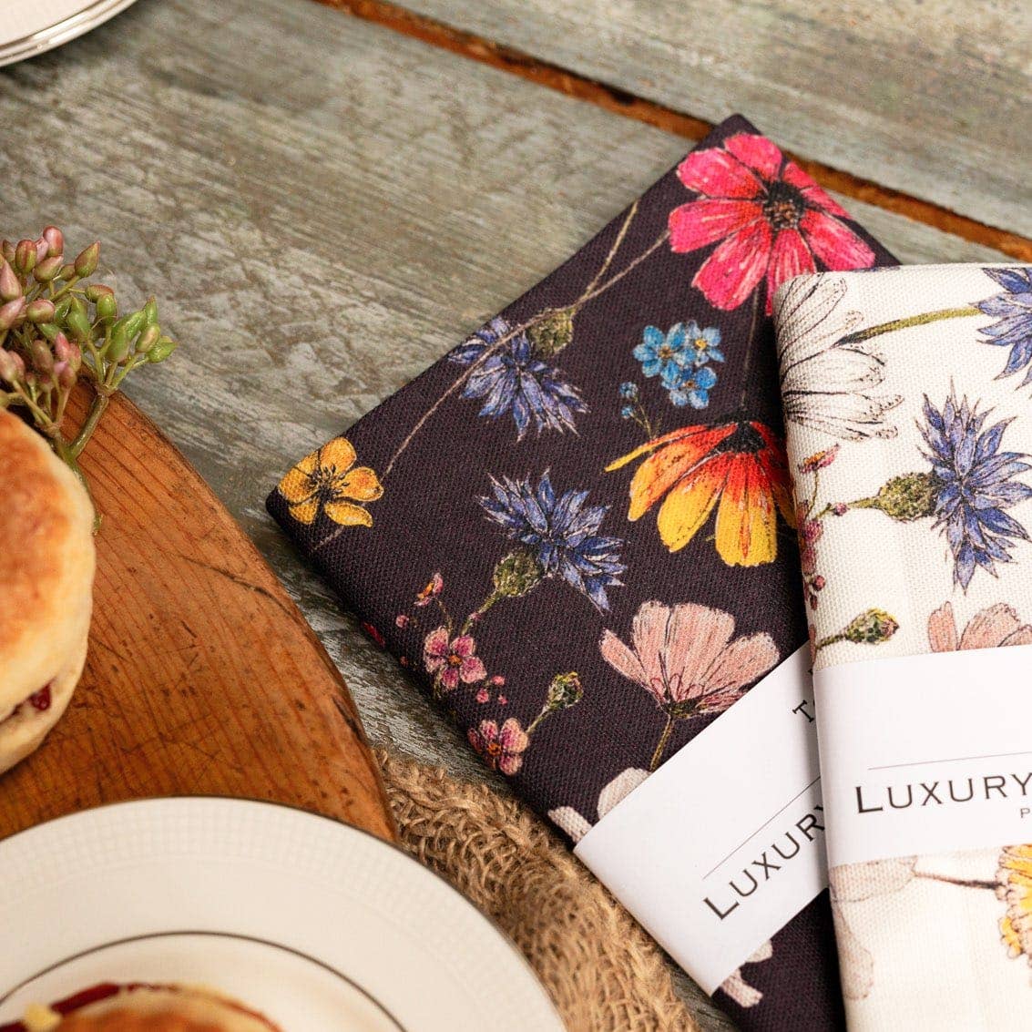 The Regency Gardens Pure Tea Towel