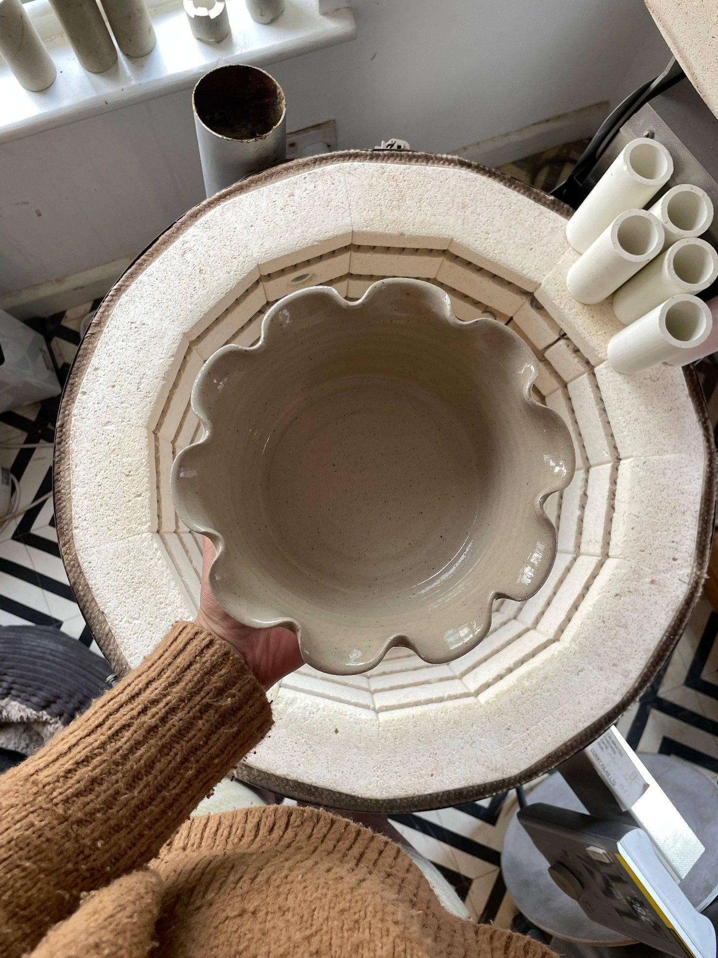 Frilly Dog Bowl