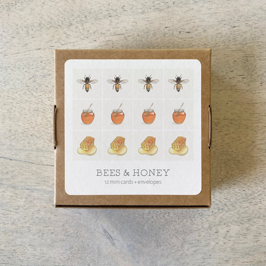 Mini Card Set Bees & Honey