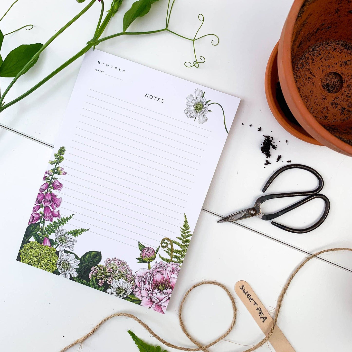 Summer Garden - A5 Notepad