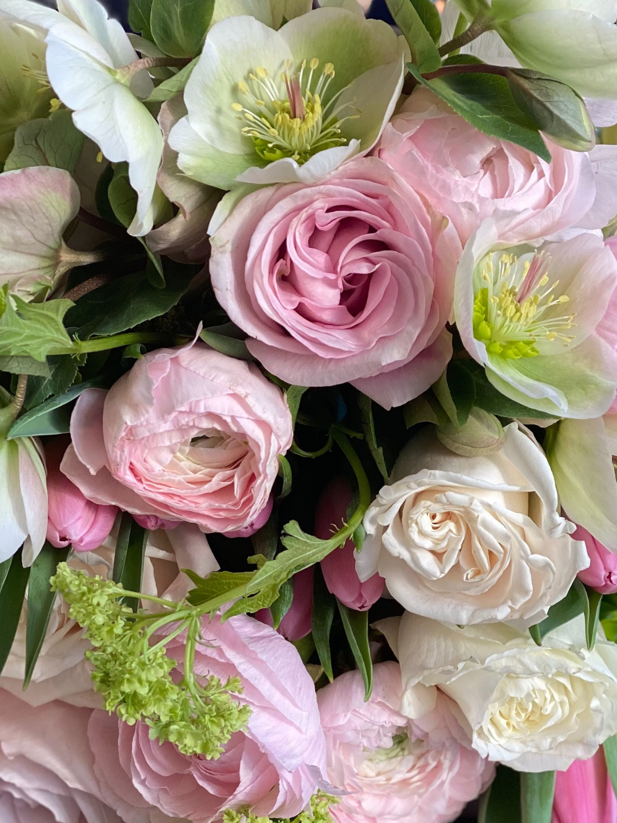 Pink and white online flowers