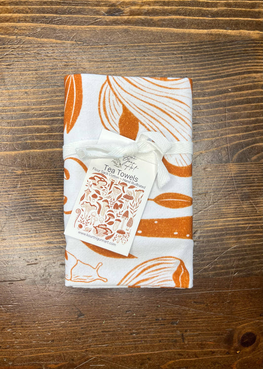 Mushroom Flour Sack Tea Towel