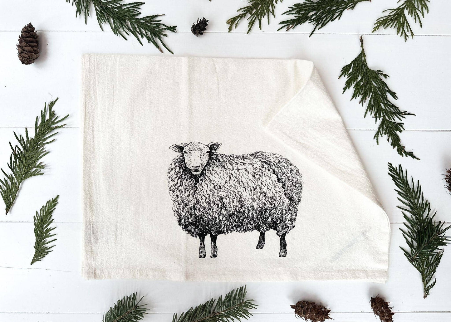 Tea Towel / Sheep / Spring / Kitchen Towel