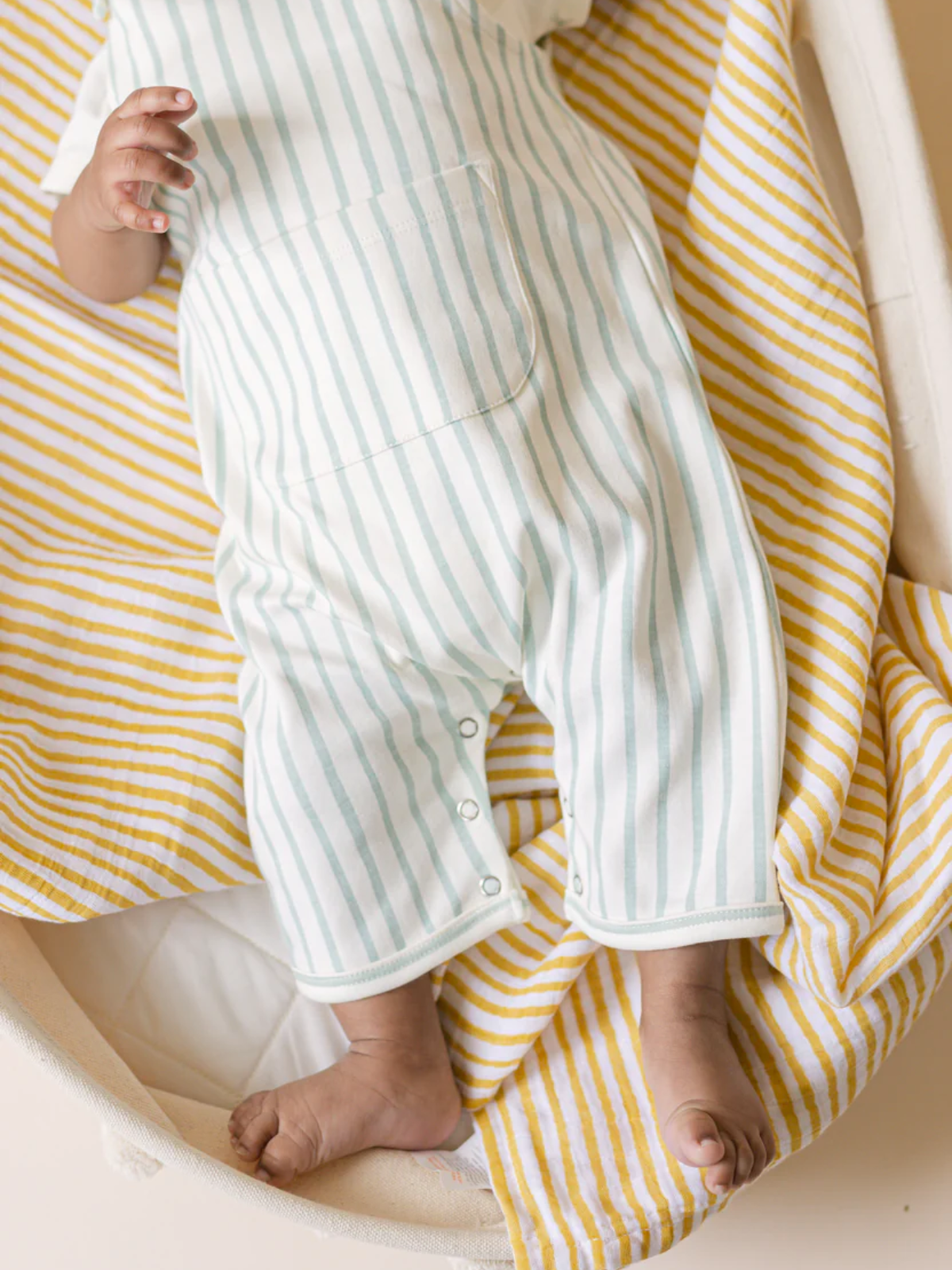 Stripes Away Marigold Swaddle