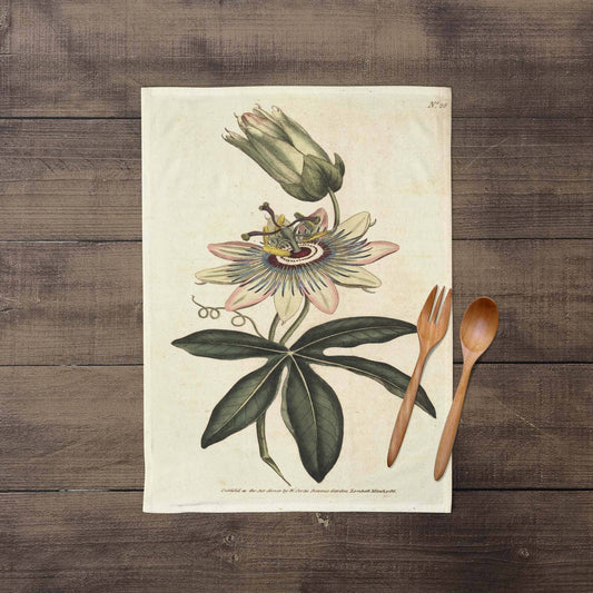 Passionflower Tea Towel