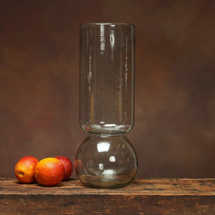 Bulb Vase Extra Tall Recycled Glass