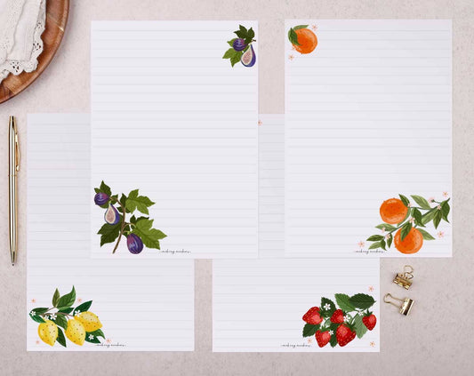 Garden Harvest Writing Set