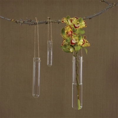 Hanging Glass Tube Vase Small