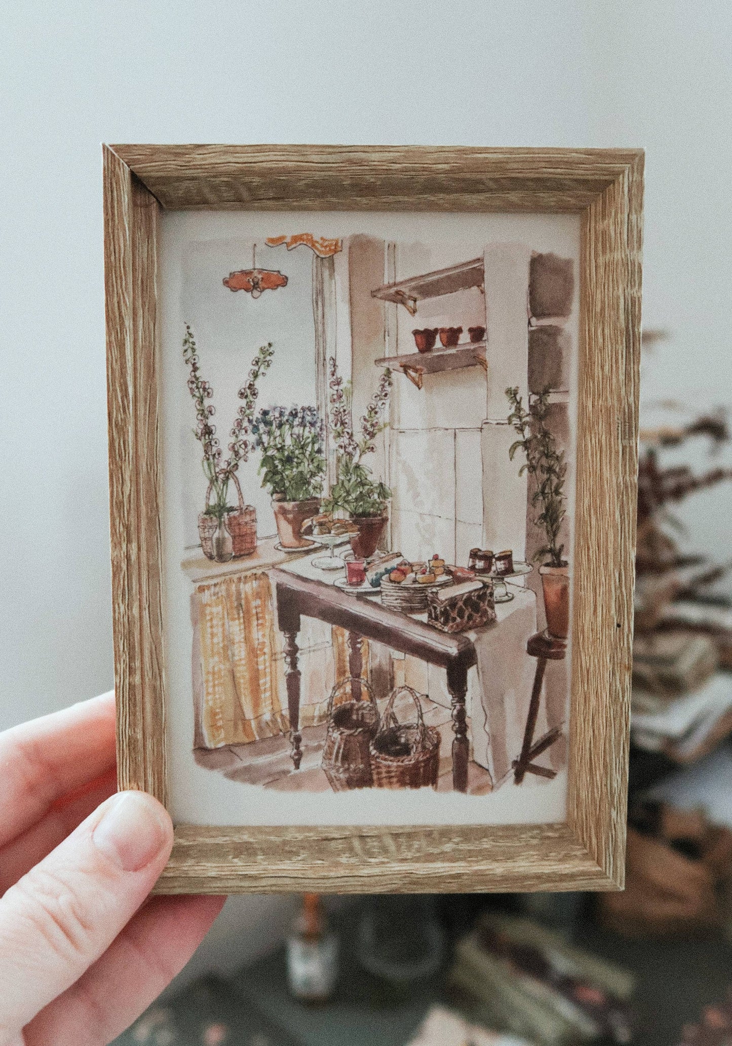 Kitchen in daylight Greeting Card