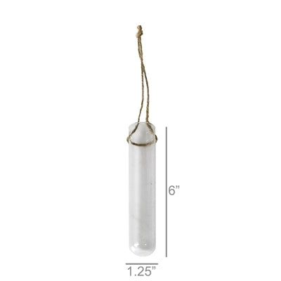 Hanging Glass Tube Vase Small