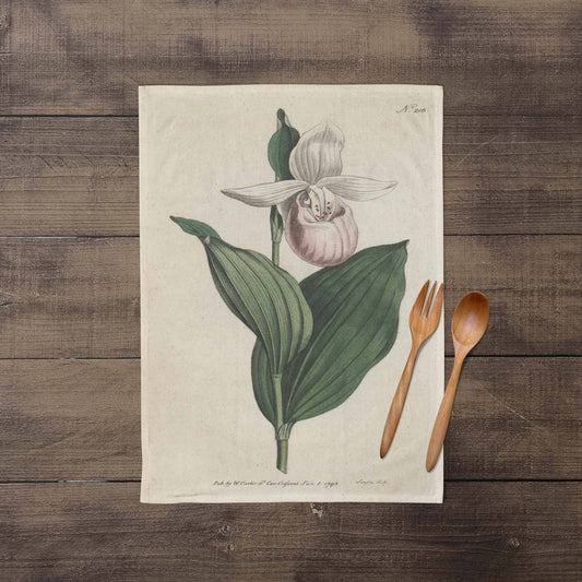 Showy Lady's-slipper Tea Towel