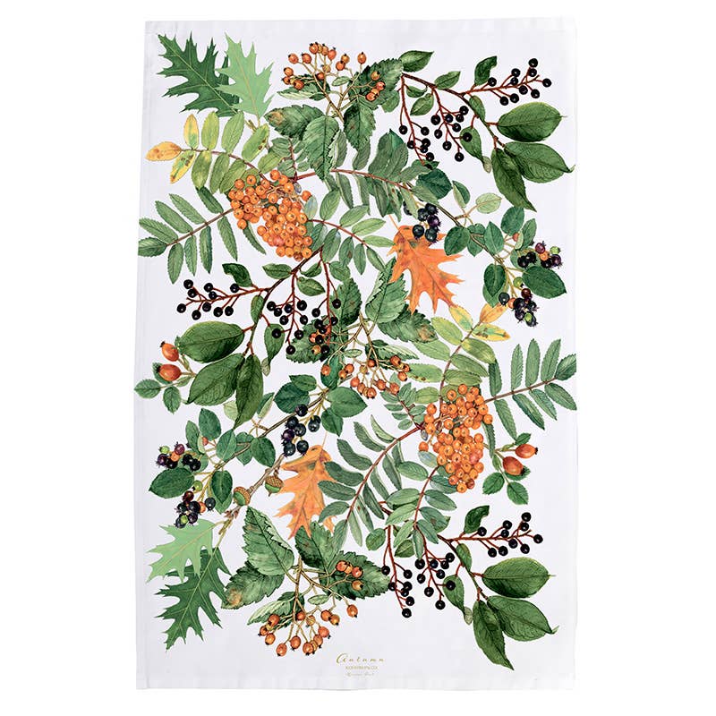 Autumn Organic Cotton Tea Towel