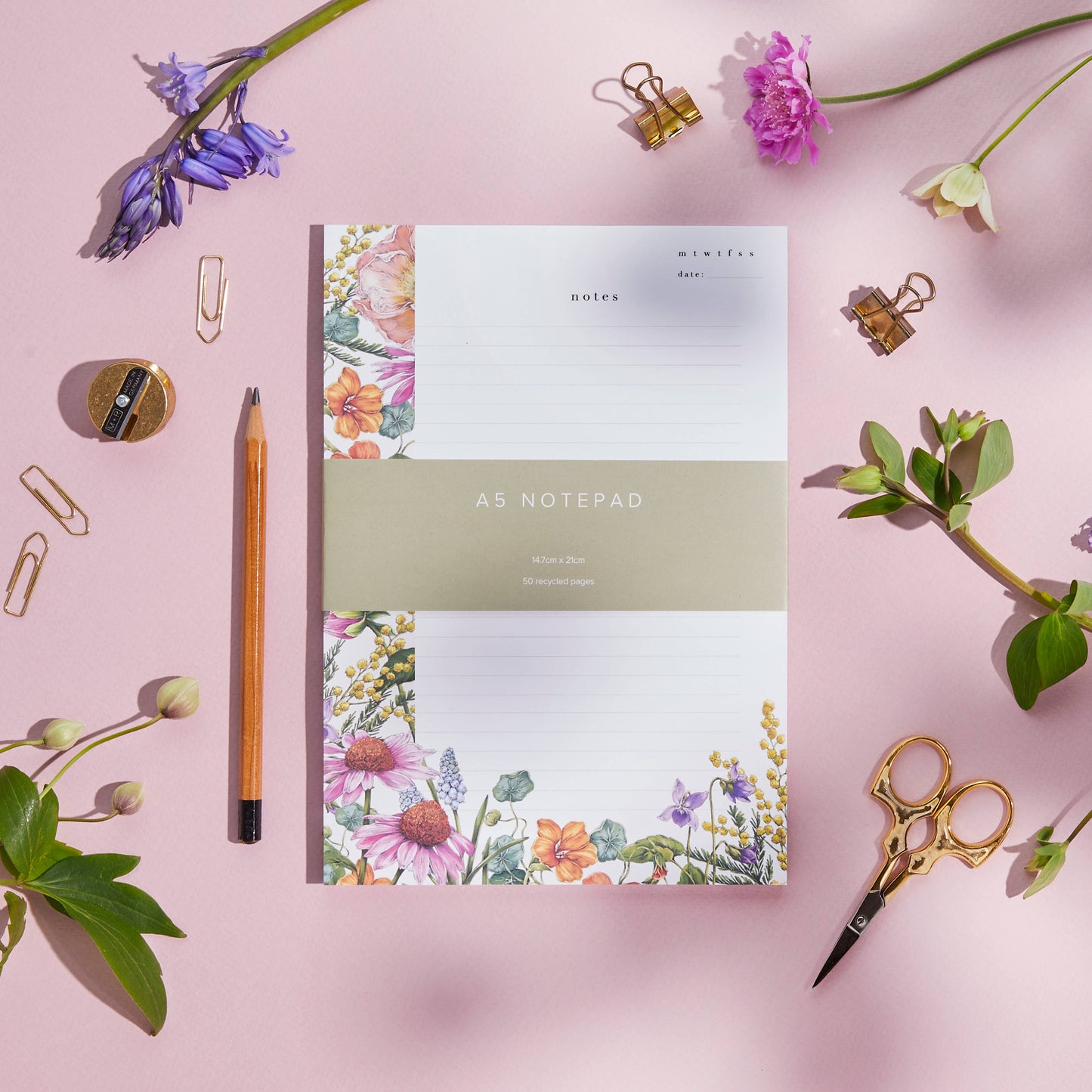 Bountiful Blooms - A5 Notepad