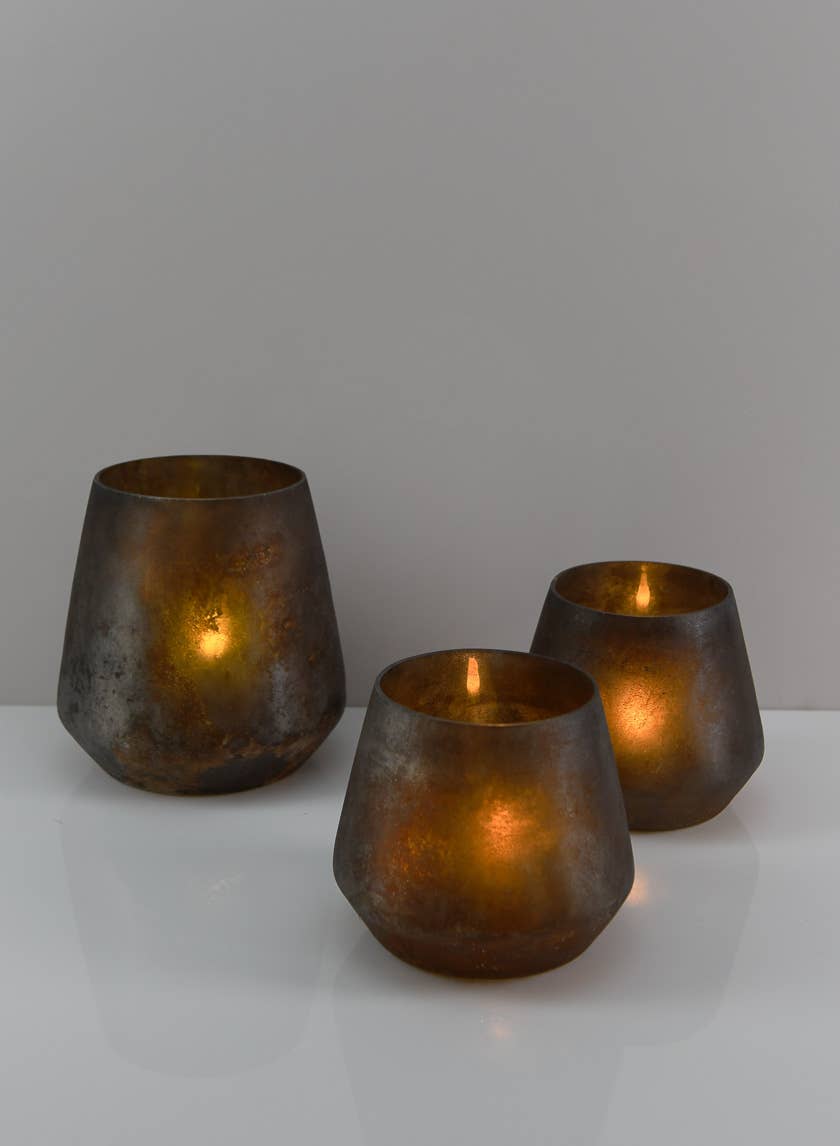 Grenoble Slate Black Votive/Vase