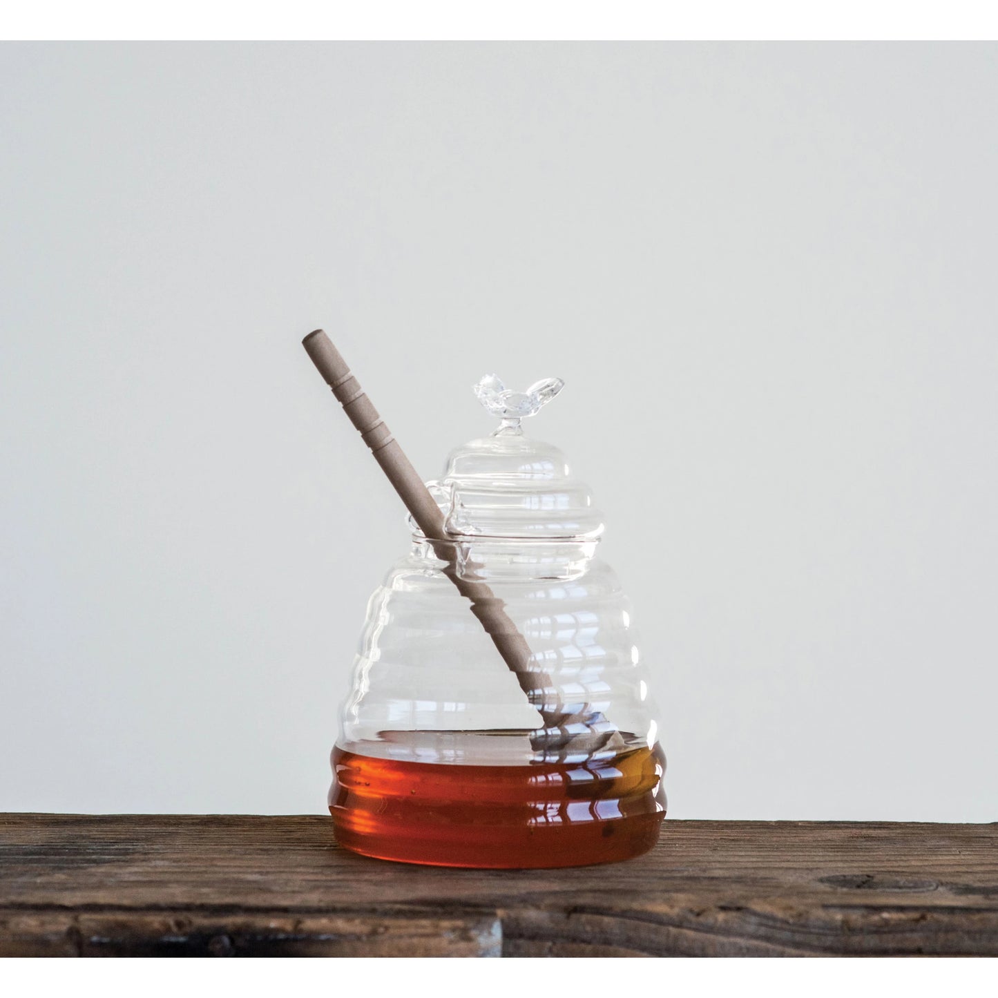 Glass Honey Jar