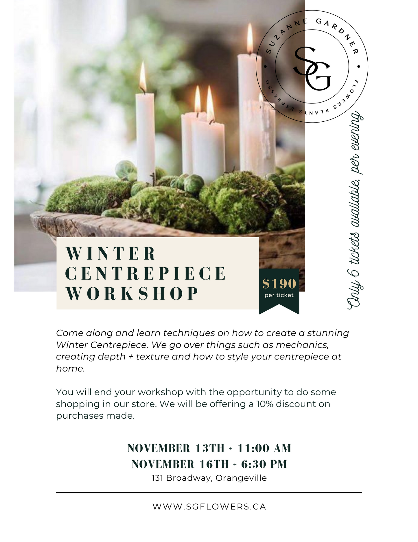 Winter Centrepiece Workshop