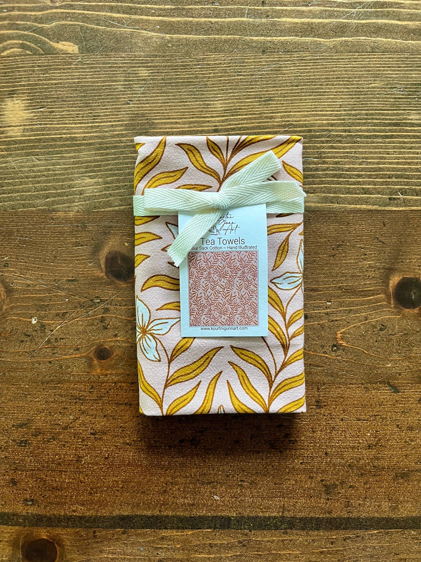 Vining Floral Flour Sack Tea Towel