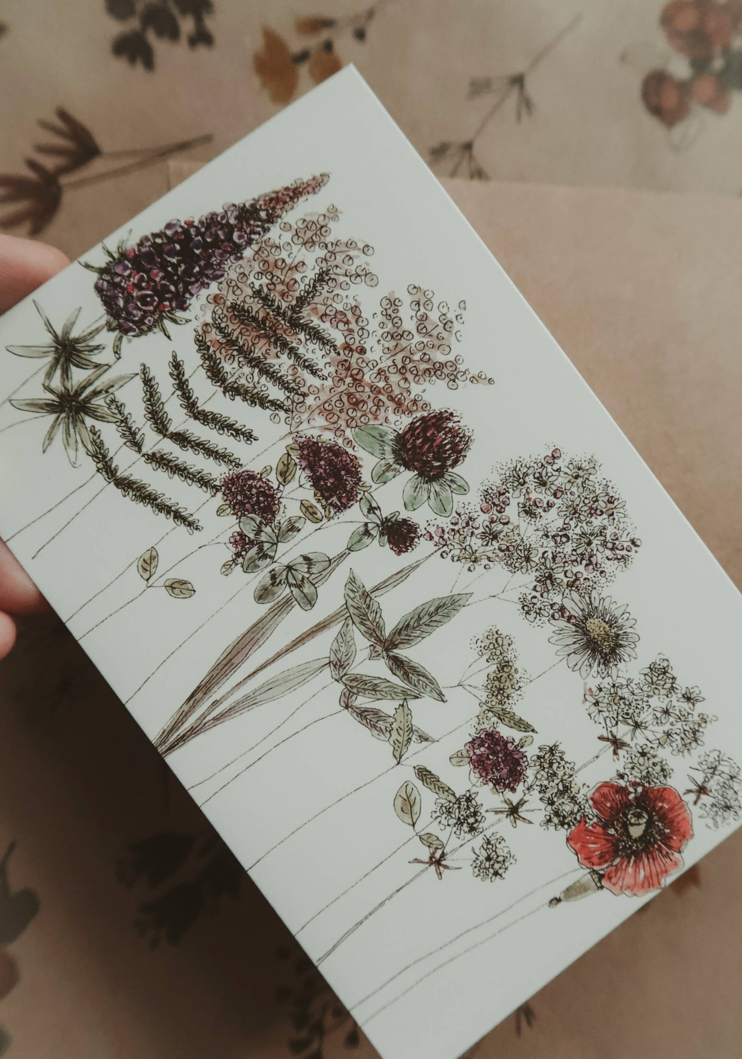 Rustic Flowers Greeting Card