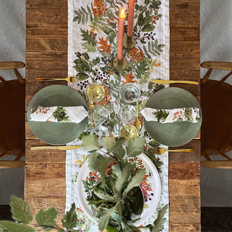 Autumn Linen Napkins – Set of 4