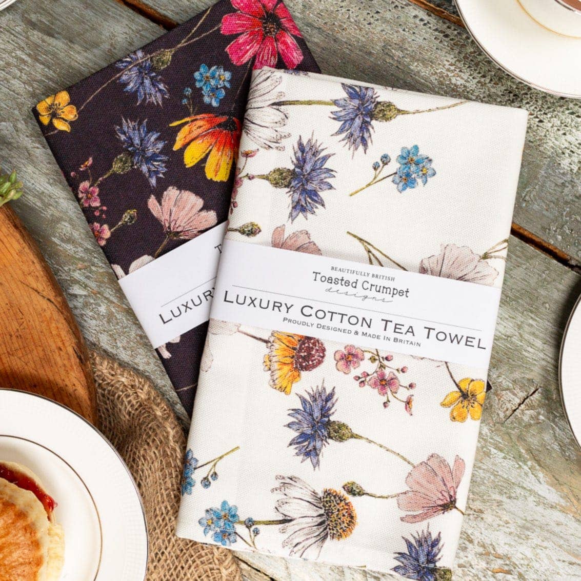 The Regency Gardens Pure Tea Towel