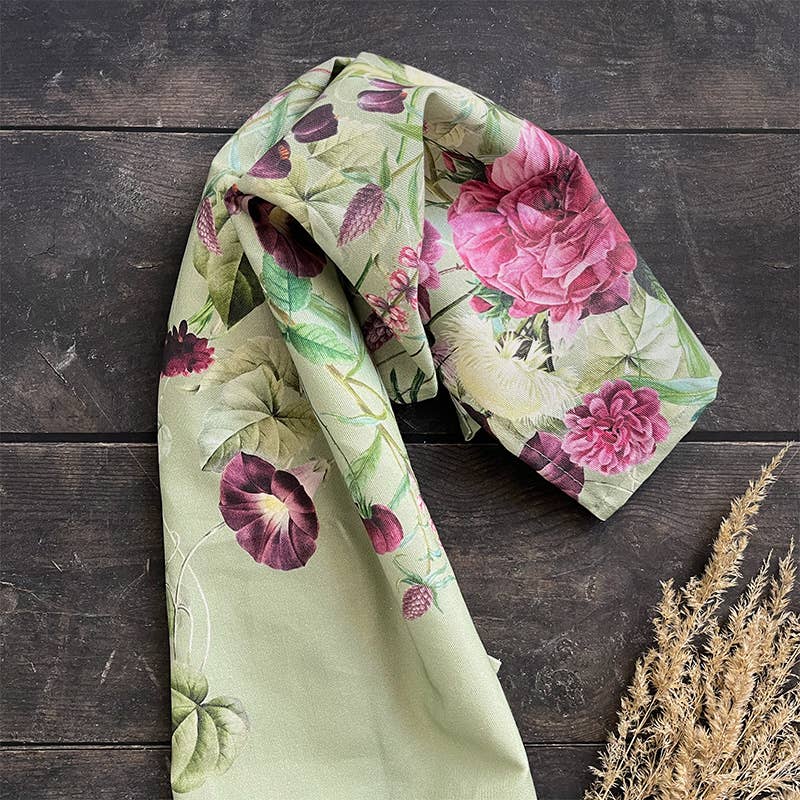 Blossom Garden Organic Cotton Tea Towel