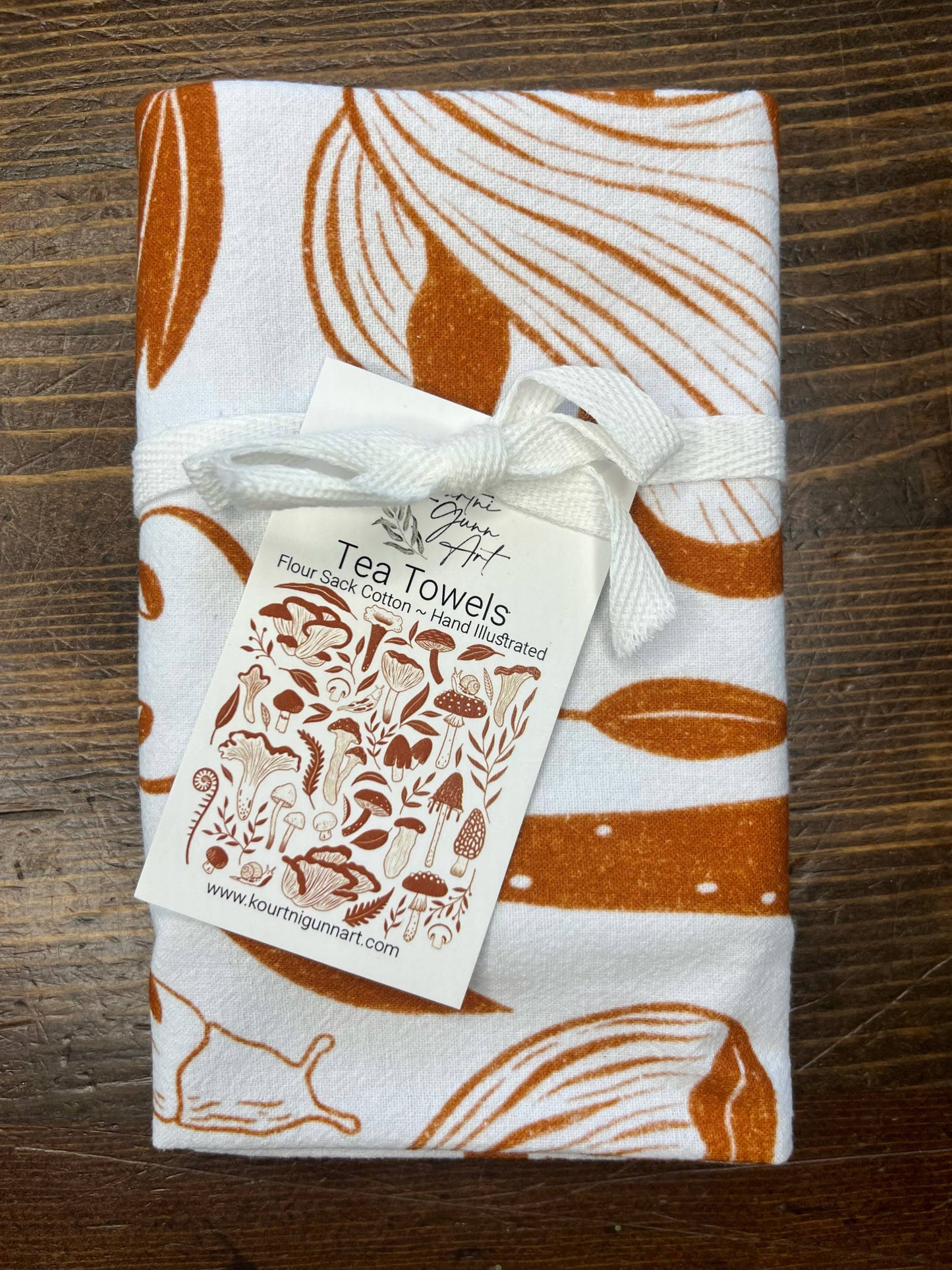 Mushroom Flour Sack Tea Towel