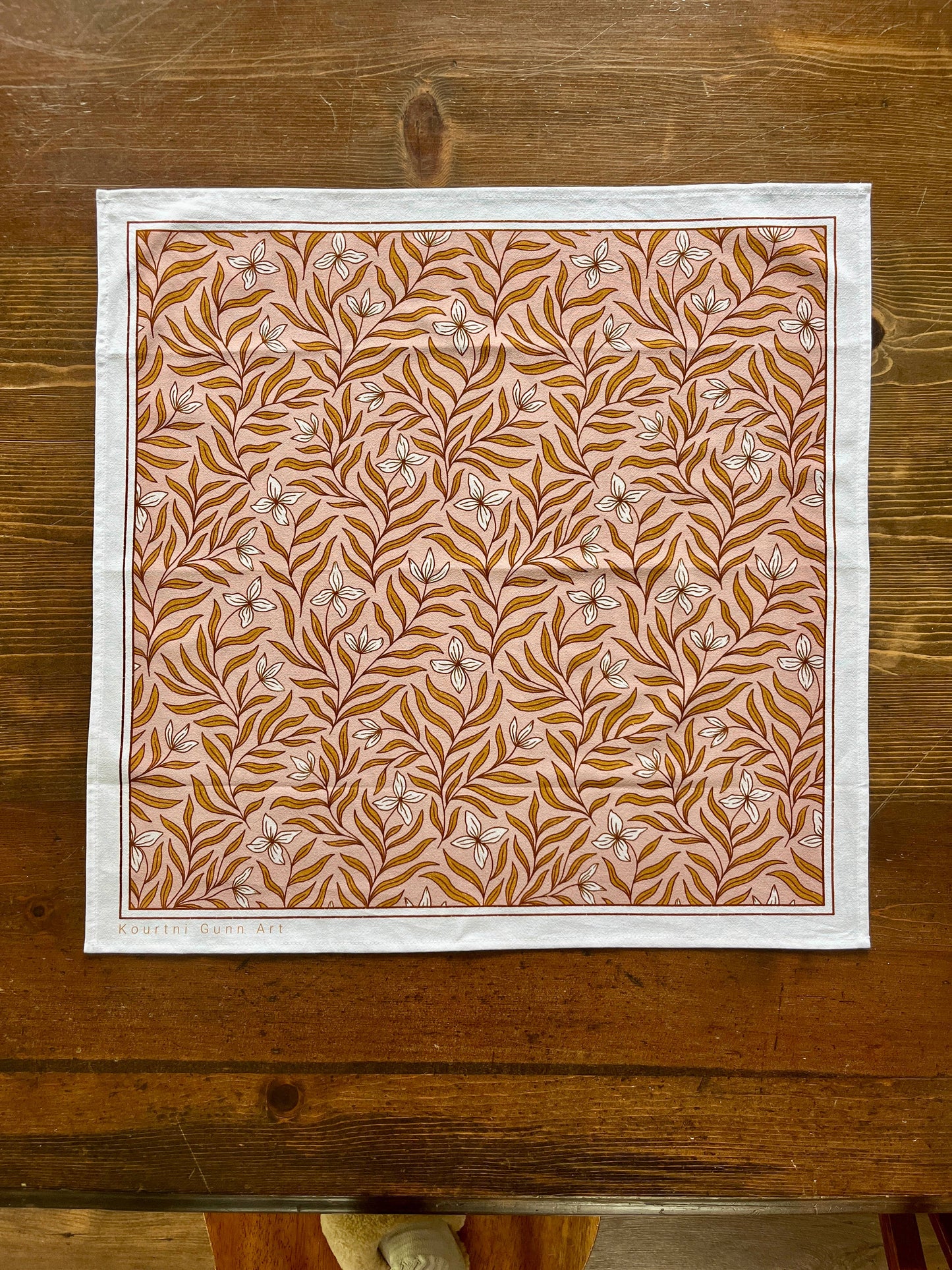 Vining Floral Flour Sack Tea Towel