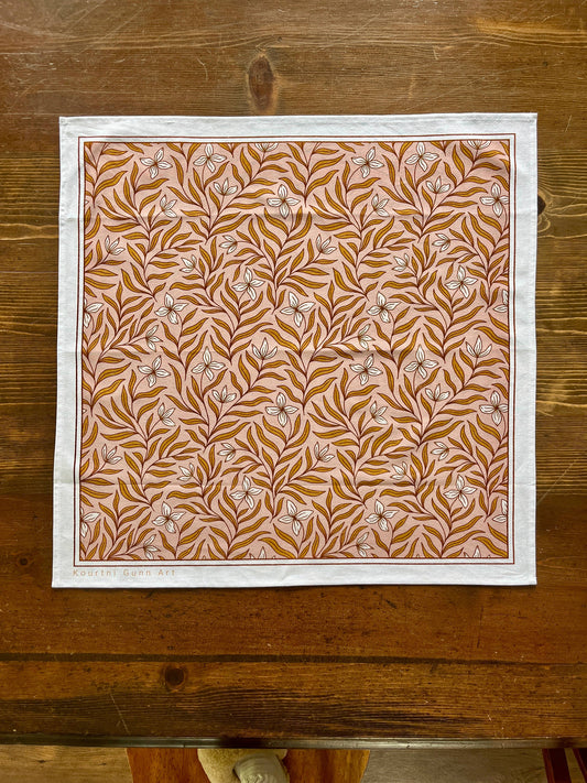 Vining Floral Flour Sack Tea Towel
