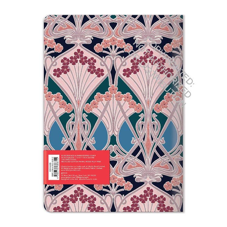 Liberty Ianthe Handmade B5 Embroidered Journal