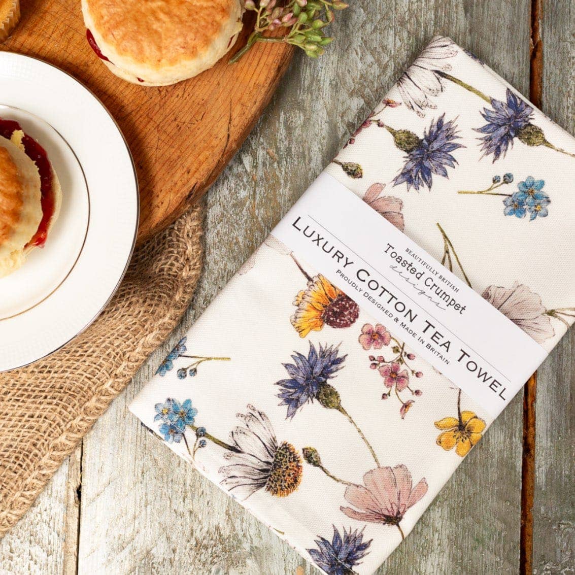 The Regency Gardens Pure Tea Towel