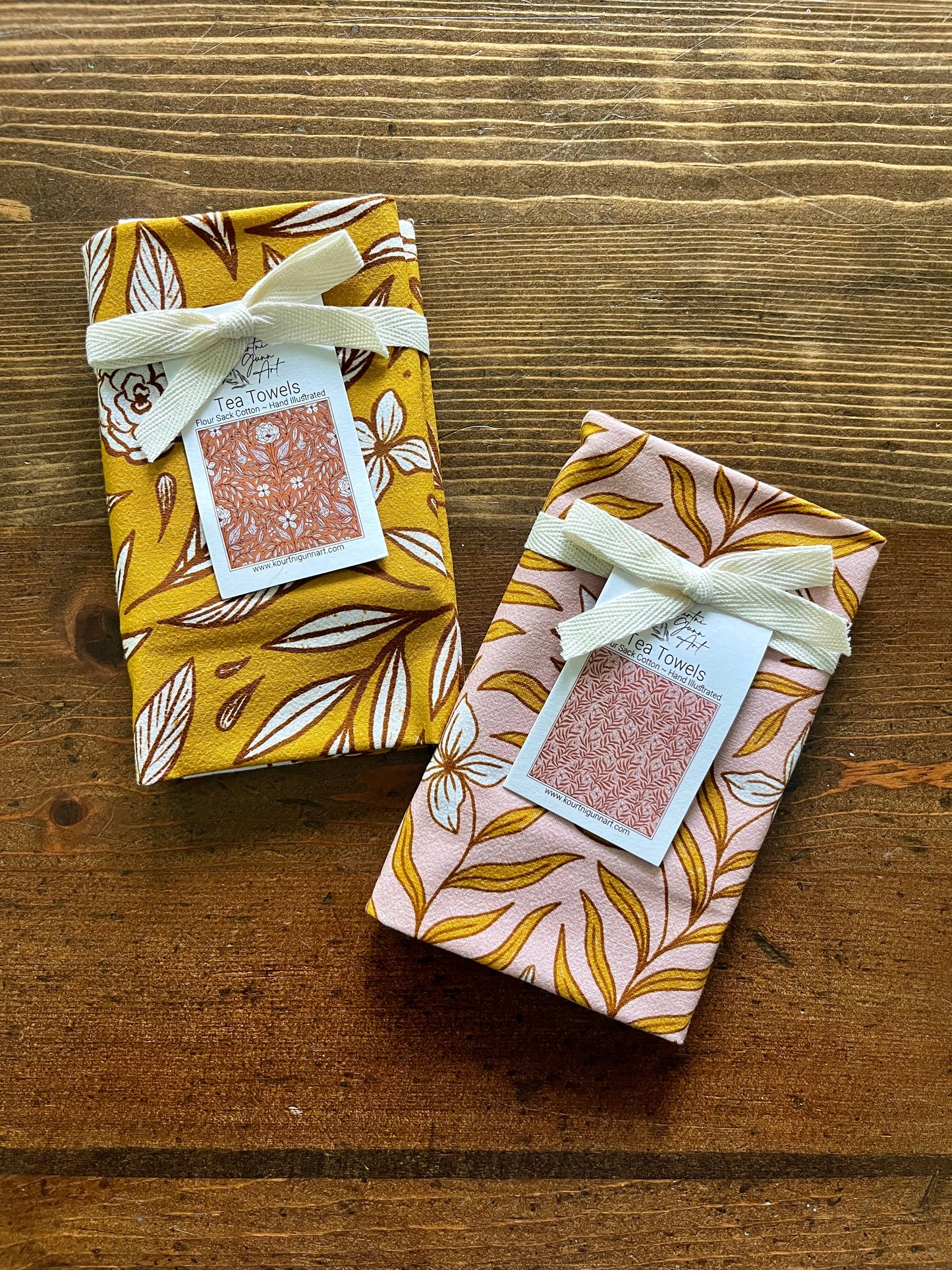 Vining Floral Flour Sack Tea Towel