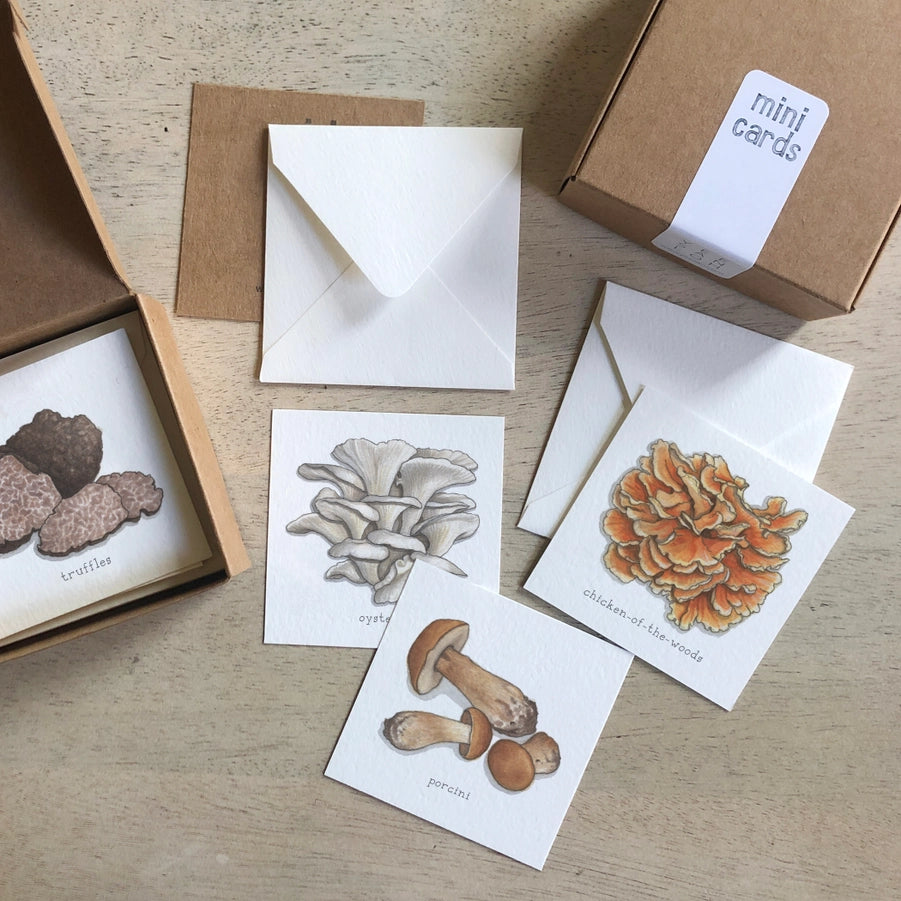 Mini Card Set Mushrooms