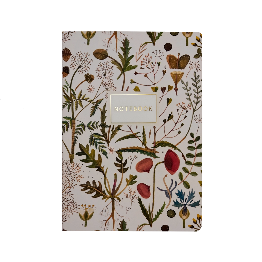 Greens and Flowers Notebook