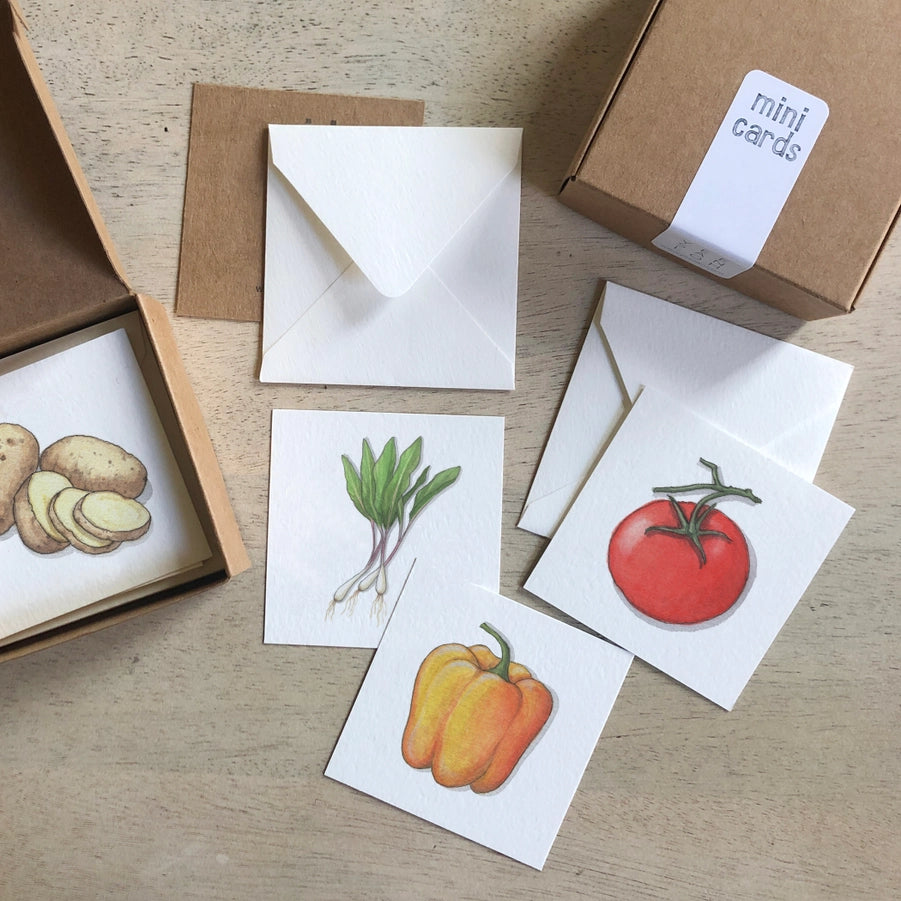 Mini Card Set Vegetables