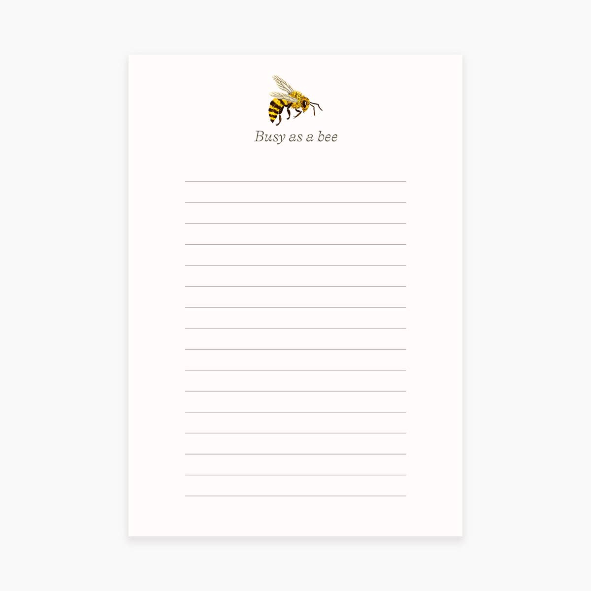 BUSY AS A BEE |  Notepad