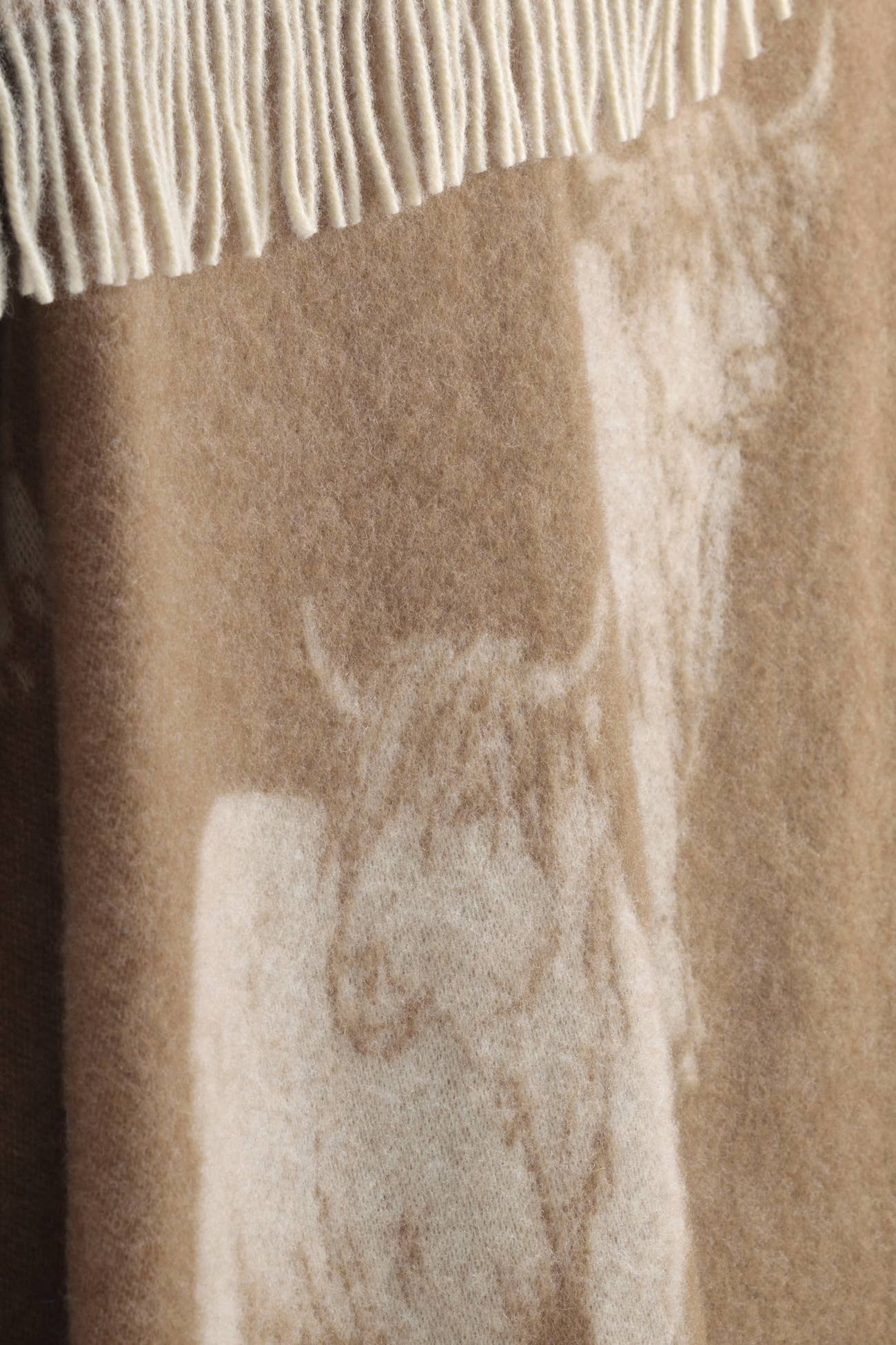 Highland Cow Brown Pure Wool Throw