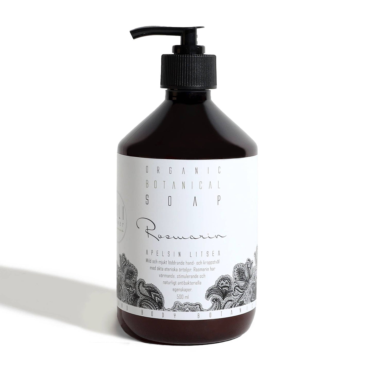 Organic Rosemary, Orange & Litsea Cubeba Liquid Soap