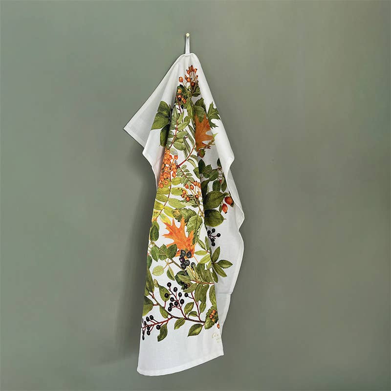 Autumn Organic Cotton Tea Towel