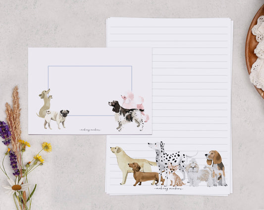 Puppy Meadow Writing Set