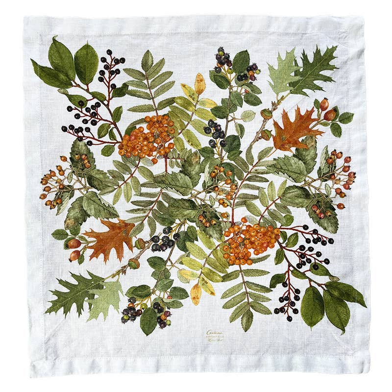 Autumn Linen Napkins – Set of 4