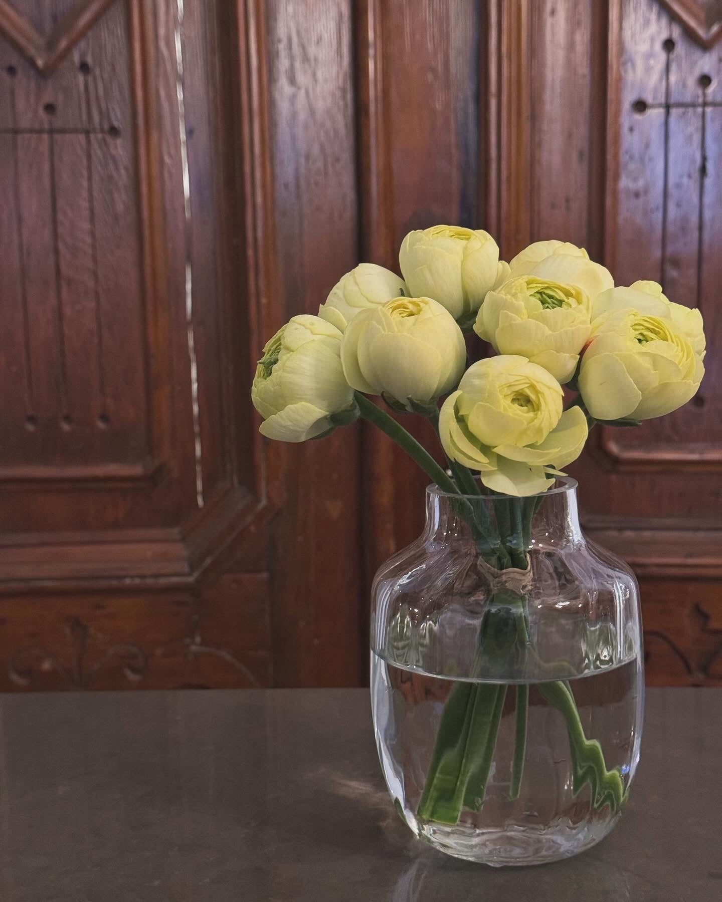 Spring Floral Trio in Etched Vase Vases Suzanne Gardner Flowers