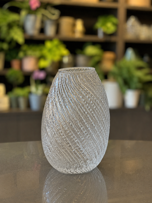Textured Swirl Vase