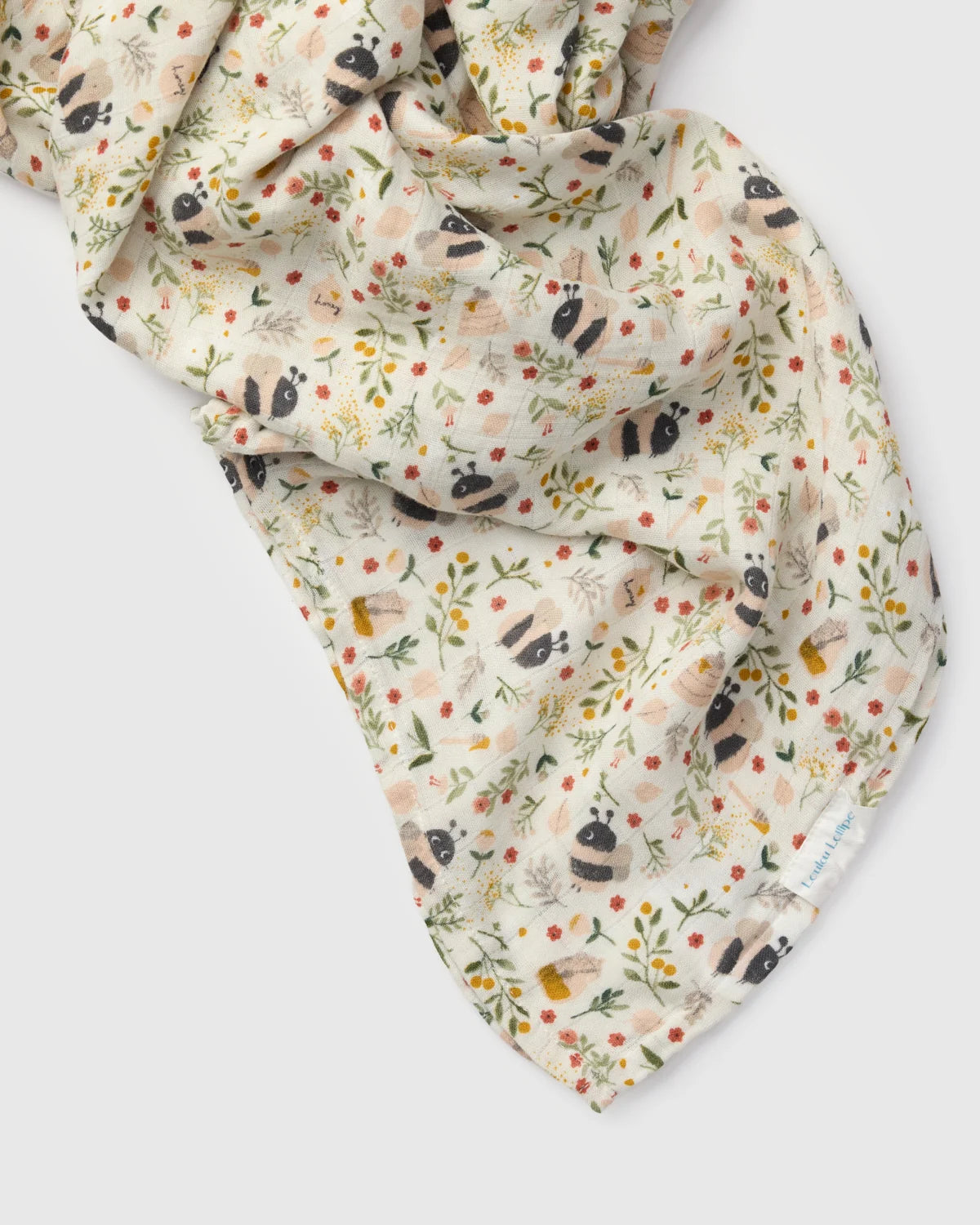 Baby Muslin Swaddle in Tanboocel® Bamboo Viscose - Bumble Bees