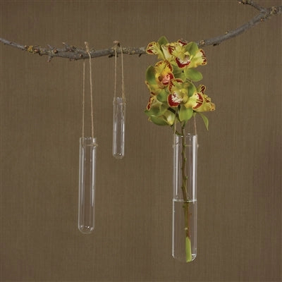 Hanging Glass Tube Vase Medium