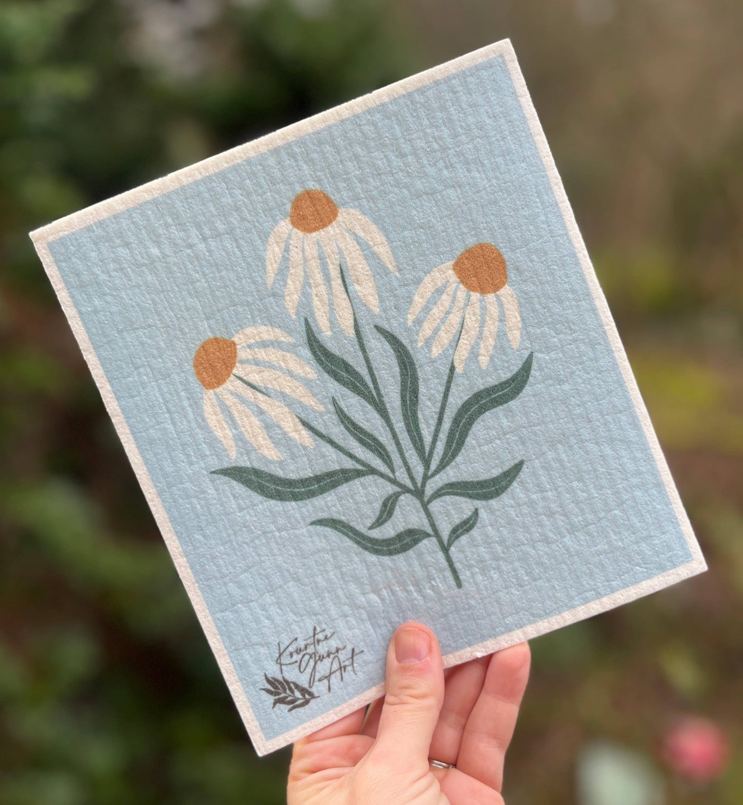 Swedish Dishcloth  Daisies