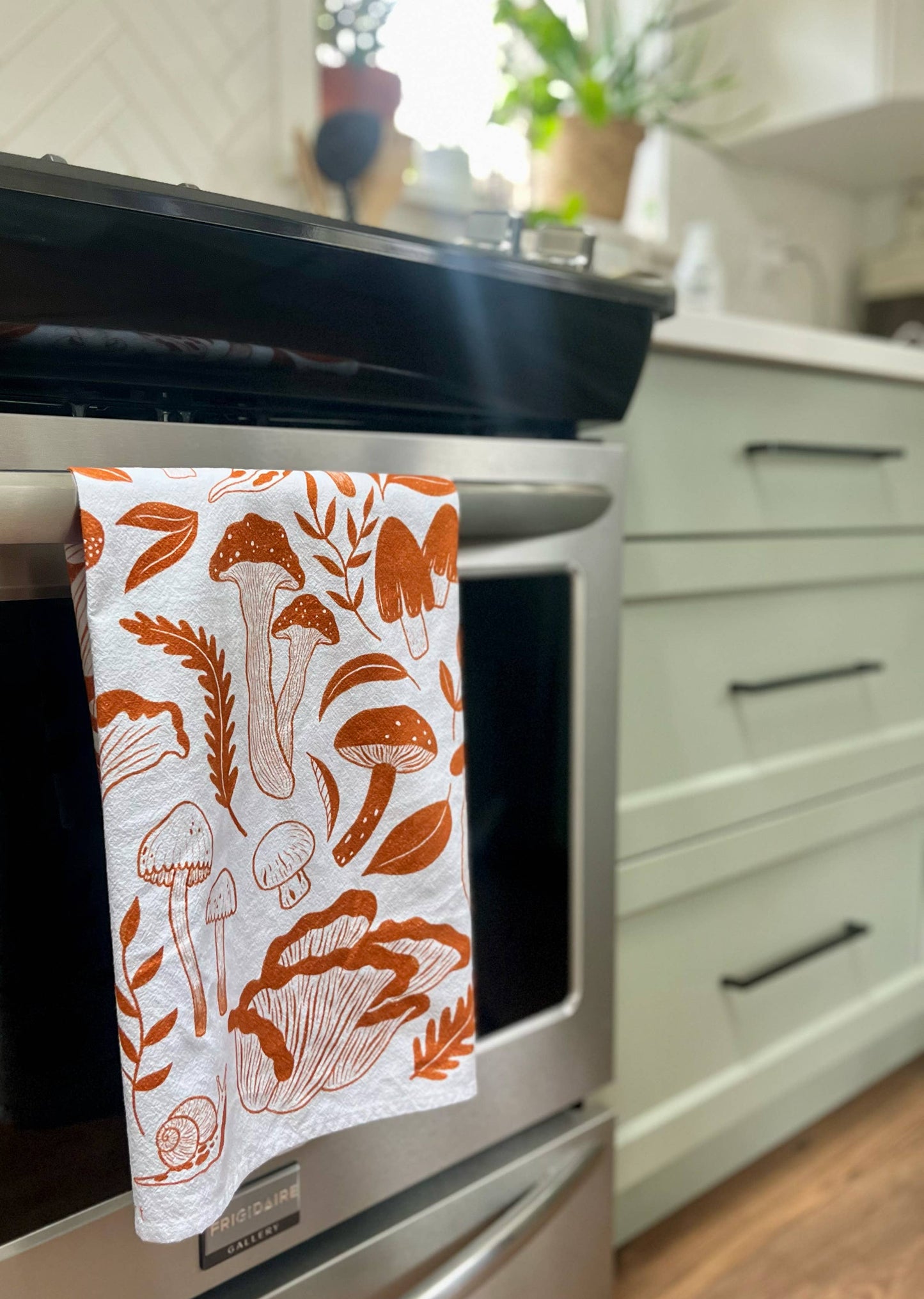 Mushroom Flour Sack Tea Towel